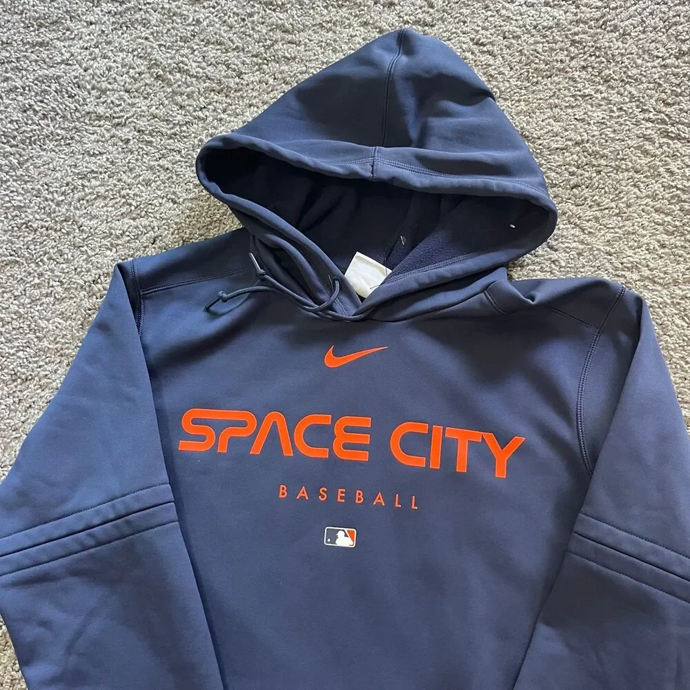 Nike Houston Astros Space City Therma Fit Hoodie Sweatshirt Size Medium MLB